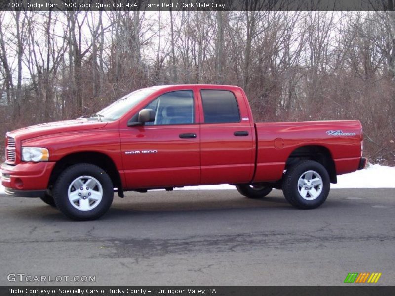 2002 Ram 1500 Sport Quad Cab 4x4 Flame Red