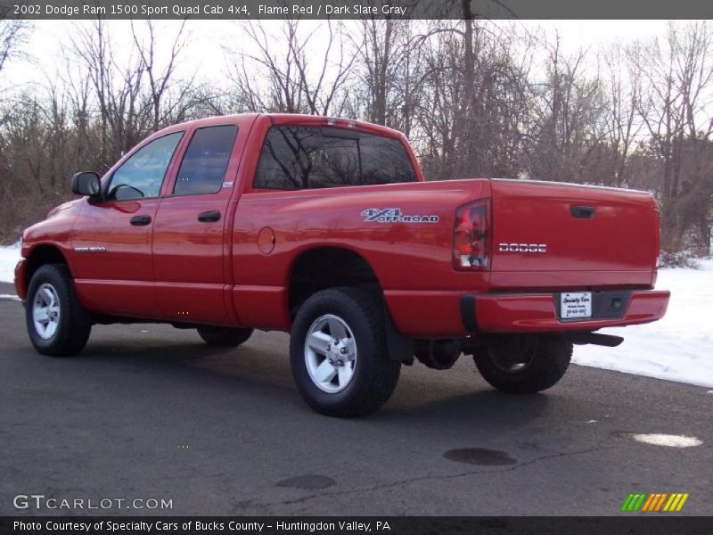  2002 Ram 1500 Sport Quad Cab 4x4 Flame Red