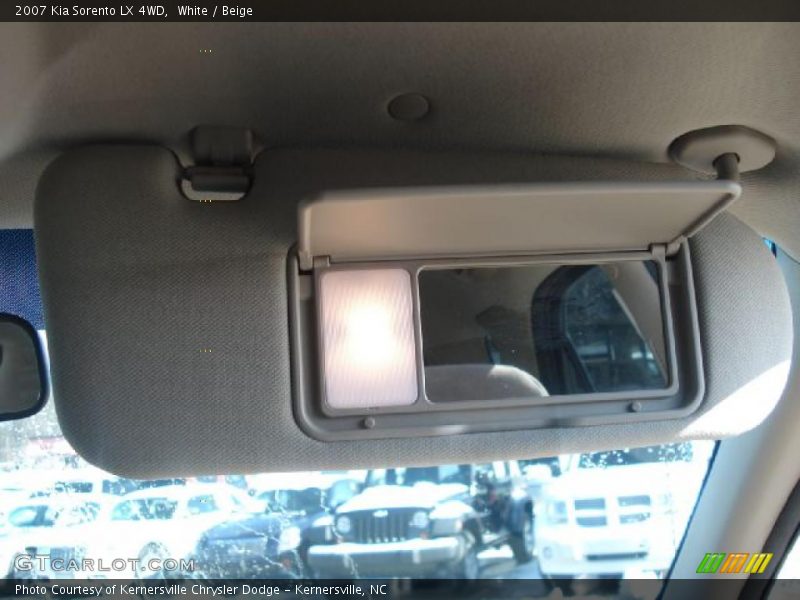 White / Beige 2007 Kia Sorento LX 4WD