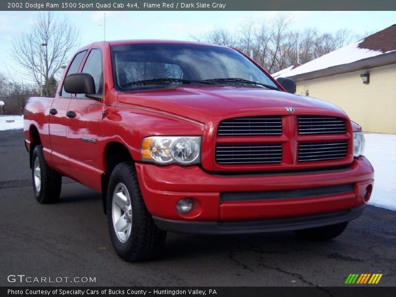 Front 3/4 View of 2002 Ram 1500 Sport Quad Cab 4x4