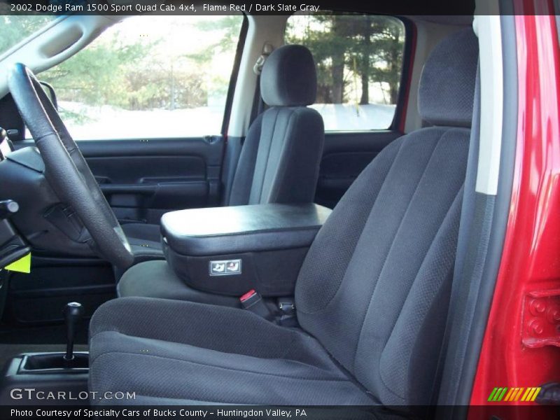 Flame Red / Dark Slate Gray 2002 Dodge Ram 1500 Sport Quad Cab 4x4
