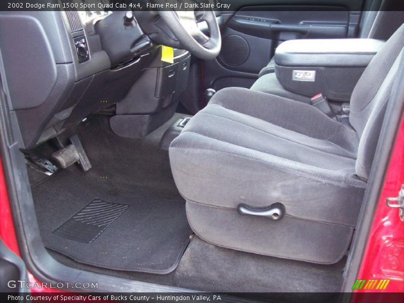 Flame Red / Dark Slate Gray 2002 Dodge Ram 1500 Sport Quad Cab 4x4