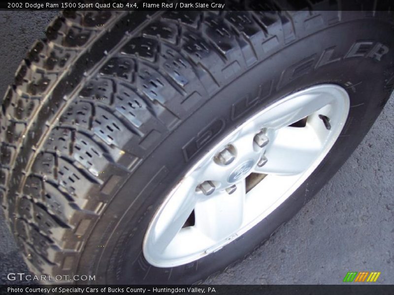 Flame Red / Dark Slate Gray 2002 Dodge Ram 1500 Sport Quad Cab 4x4