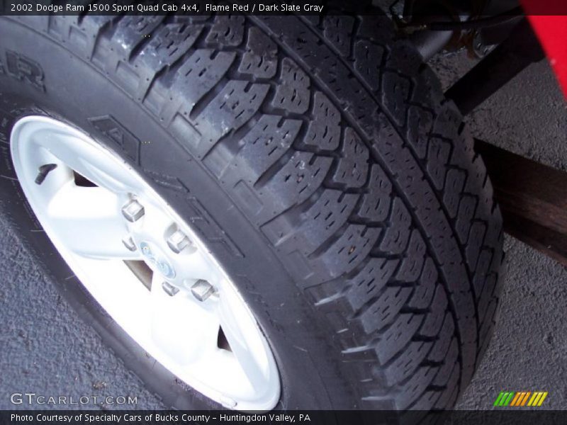 Flame Red / Dark Slate Gray 2002 Dodge Ram 1500 Sport Quad Cab 4x4