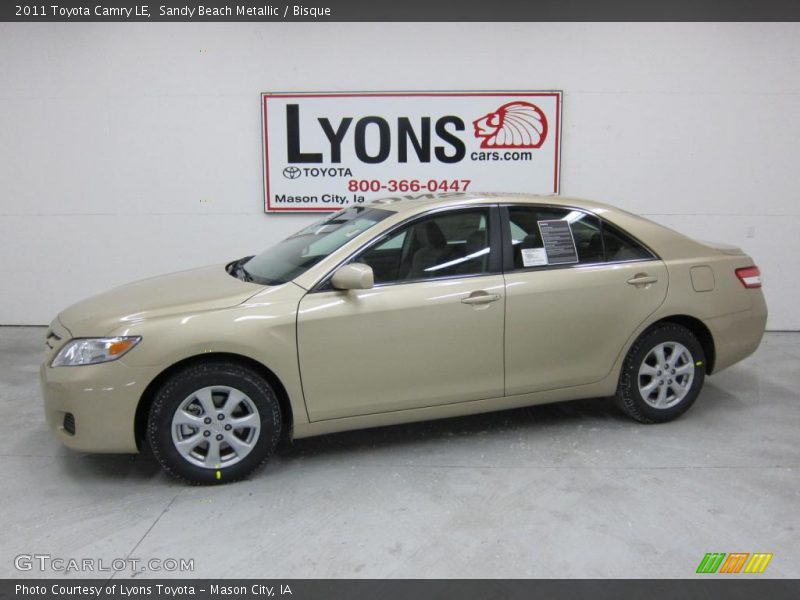 Sandy Beach Metallic / Bisque 2011 Toyota Camry LE