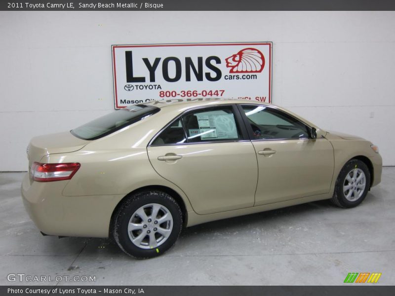 Sandy Beach Metallic / Bisque 2011 Toyota Camry LE