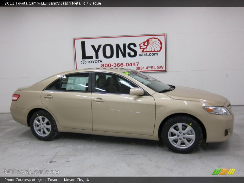 Sandy Beach Metallic / Bisque 2011 Toyota Camry LE