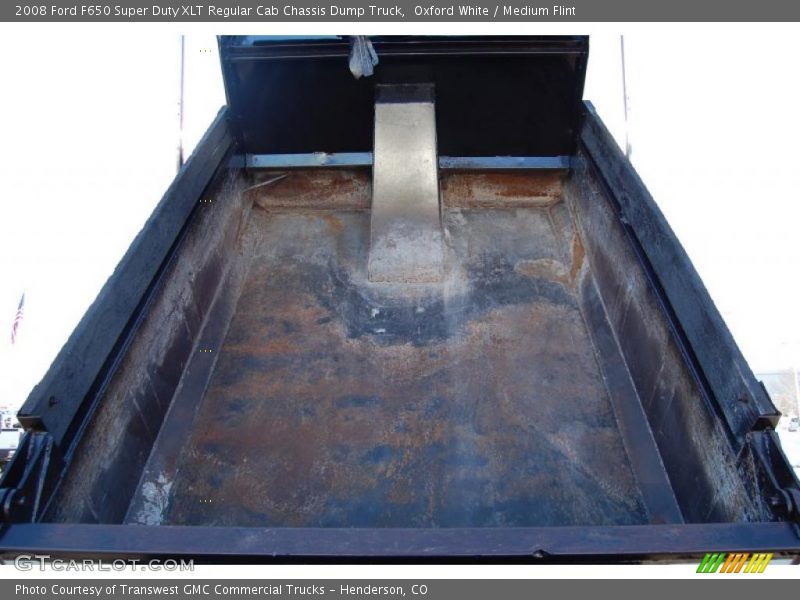 Oxford White / Medium Flint 2008 Ford F650 Super Duty XLT Regular Cab Chassis Dump Truck