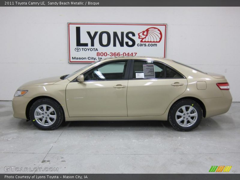 Sandy Beach Metallic / Bisque 2011 Toyota Camry LE
