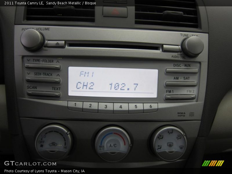 Sandy Beach Metallic / Bisque 2011 Toyota Camry LE