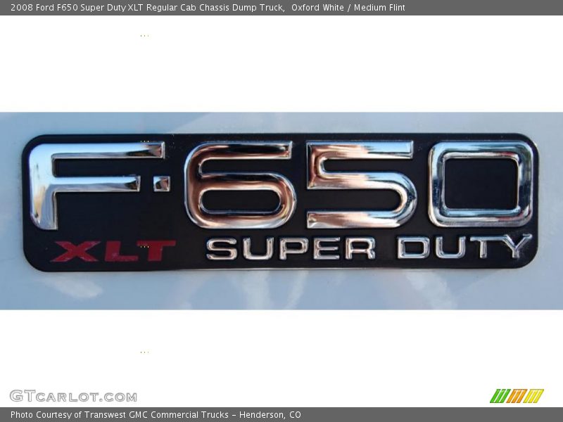  2008 F650 Super Duty XLT Regular Cab Chassis Dump Truck Logo