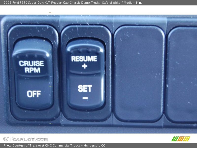 Controls of 2008 F650 Super Duty XLT Regular Cab Chassis Dump Truck