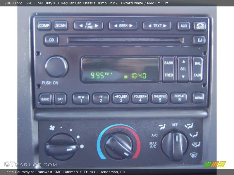 Controls of 2008 F650 Super Duty XLT Regular Cab Chassis Dump Truck