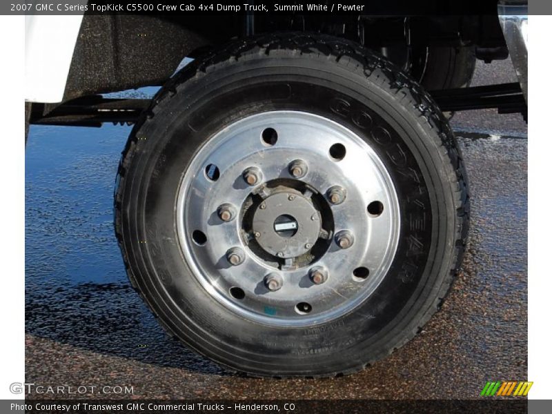  2007 C Series TopKick C5500 Crew Cab 4x4 Dump Truck Wheel