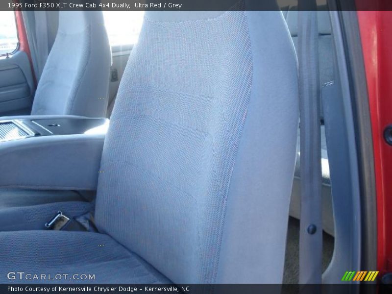 Ultra Red / Grey 1995 Ford F350 XLT Crew Cab 4x4 Dually