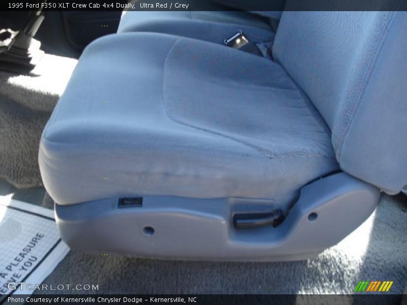 Ultra Red / Grey 1995 Ford F350 XLT Crew Cab 4x4 Dually