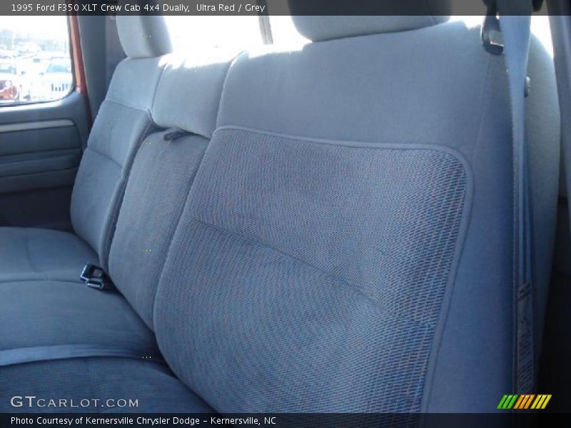 Ultra Red / Grey 1995 Ford F350 XLT Crew Cab 4x4 Dually