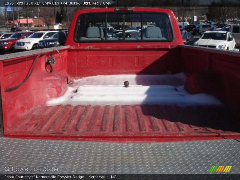 Ultra Red / Grey 1995 Ford F350 XLT Crew Cab 4x4 Dually