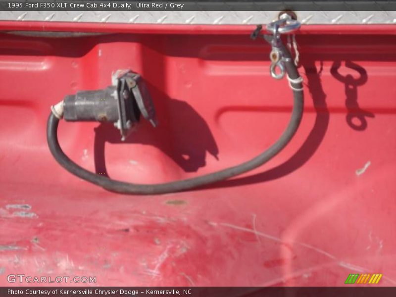 Ultra Red / Grey 1995 Ford F350 XLT Crew Cab 4x4 Dually