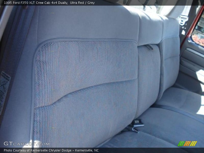 Ultra Red / Grey 1995 Ford F350 XLT Crew Cab 4x4 Dually