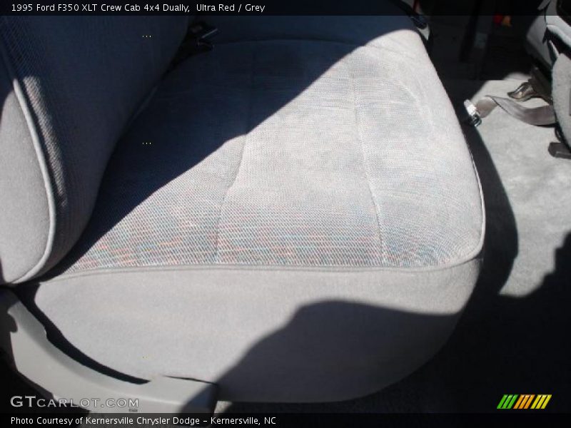 Ultra Red / Grey 1995 Ford F350 XLT Crew Cab 4x4 Dually
