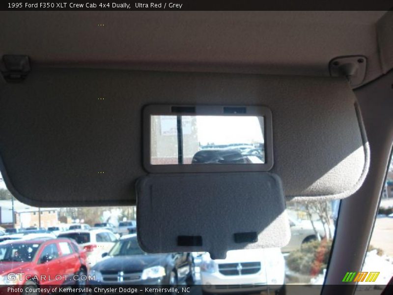 Ultra Red / Grey 1995 Ford F350 XLT Crew Cab 4x4 Dually