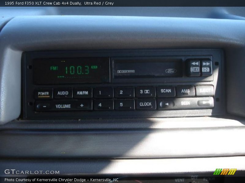 Ultra Red / Grey 1995 Ford F350 XLT Crew Cab 4x4 Dually