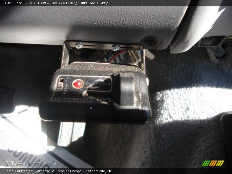 Ultra Red / Grey 1995 Ford F350 XLT Crew Cab 4x4 Dually