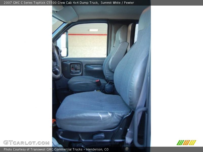 Summit White / Pewter 2007 GMC C Series TopKick C5500 Crew Cab 4x4 Dump Truck