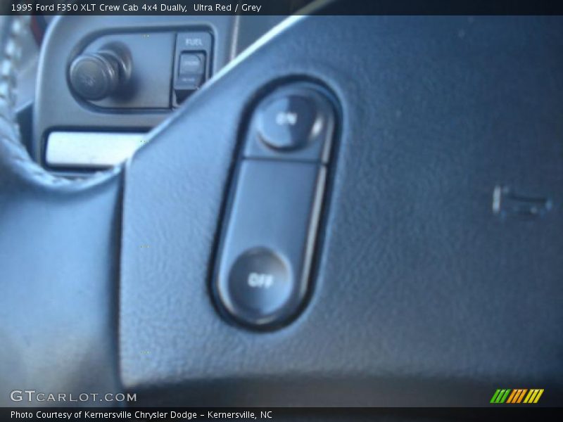 Ultra Red / Grey 1995 Ford F350 XLT Crew Cab 4x4 Dually