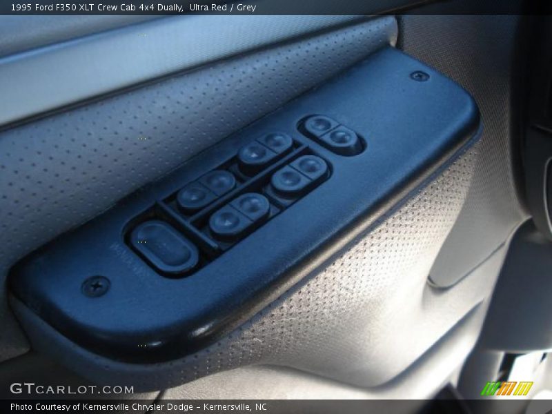 Ultra Red / Grey 1995 Ford F350 XLT Crew Cab 4x4 Dually