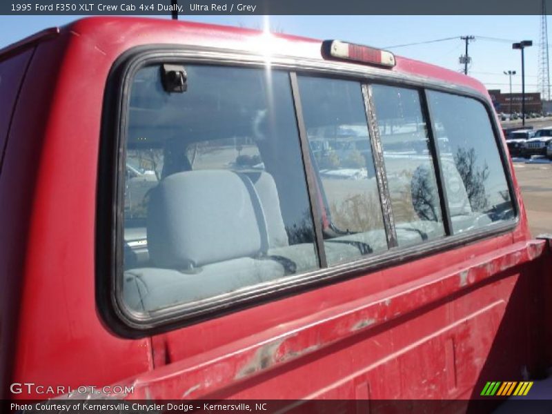 Ultra Red / Grey 1995 Ford F350 XLT Crew Cab 4x4 Dually