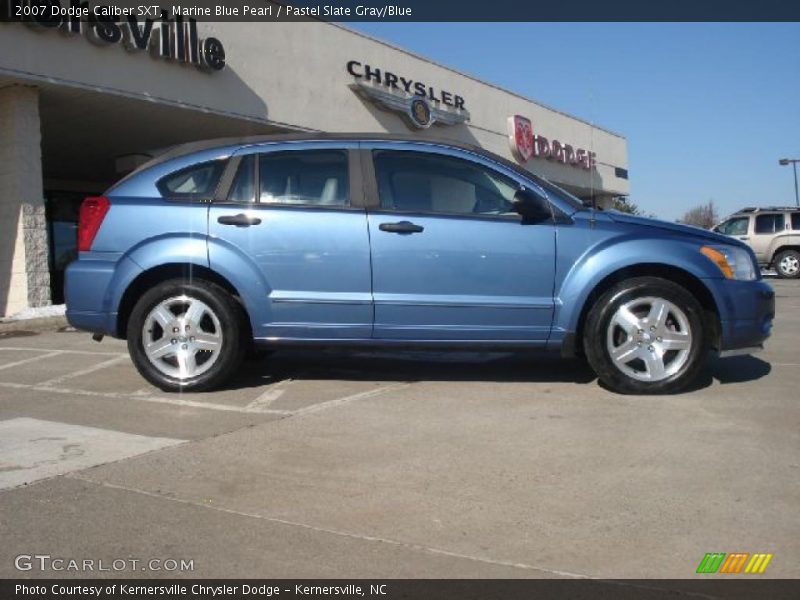 Marine Blue Pearl / Pastel Slate Gray/Blue 2007 Dodge Caliber SXT