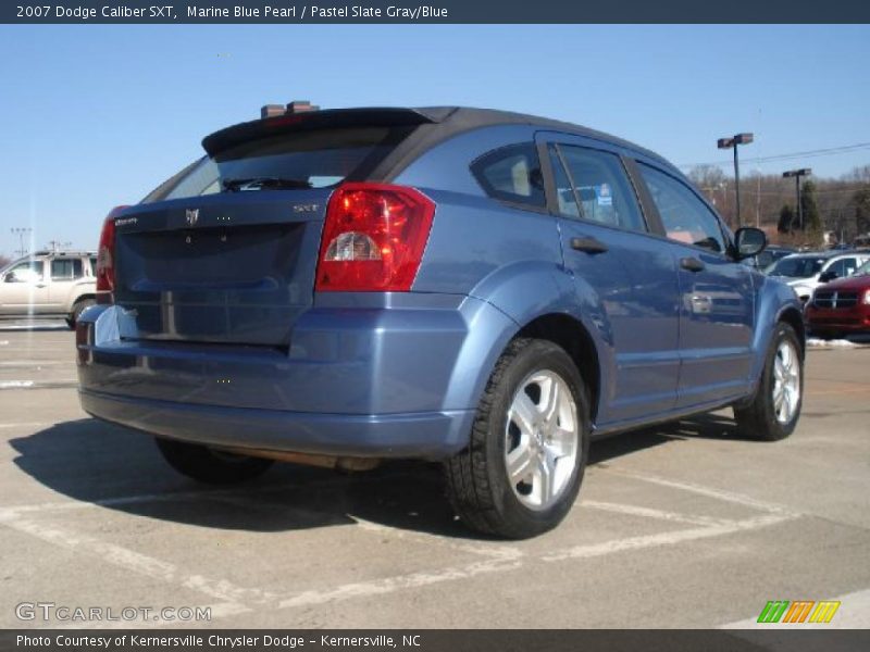 Marine Blue Pearl / Pastel Slate Gray/Blue 2007 Dodge Caliber SXT