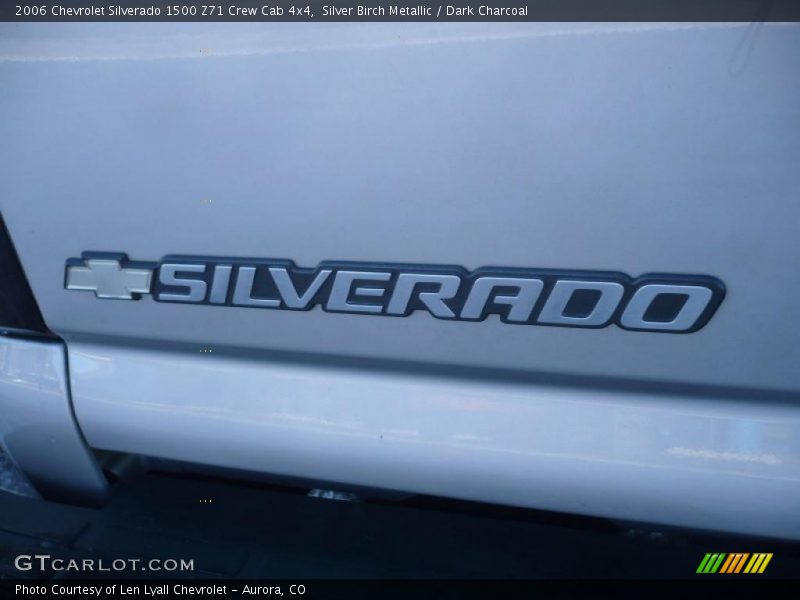 Silver Birch Metallic / Dark Charcoal 2006 Chevrolet Silverado 1500 Z71 Crew Cab 4x4