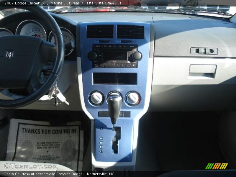 Marine Blue Pearl / Pastel Slate Gray/Blue 2007 Dodge Caliber SXT
