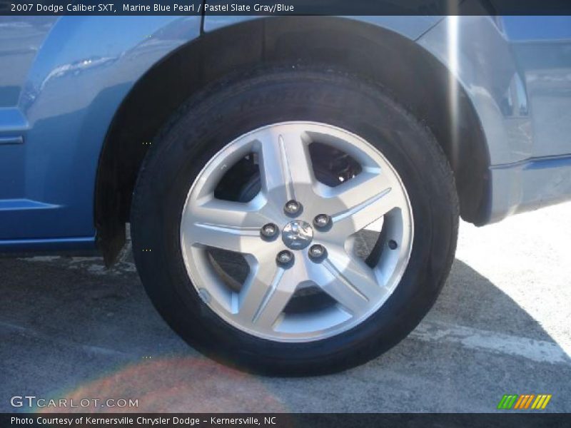 Marine Blue Pearl / Pastel Slate Gray/Blue 2007 Dodge Caliber SXT