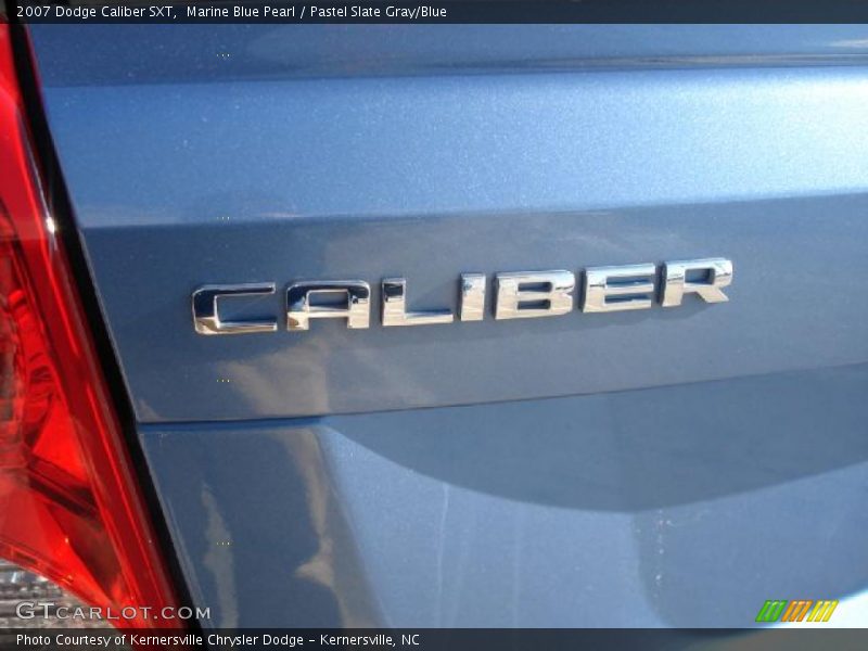 Marine Blue Pearl / Pastel Slate Gray/Blue 2007 Dodge Caliber SXT