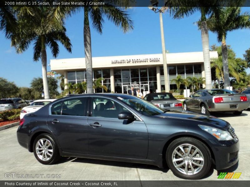 Blue Slate Metallic / Graphite 2008 Infiniti G 35 Sedan