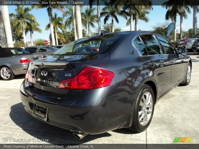 Blue Slate Metallic / Graphite 2008 Infiniti G 35 Sedan
