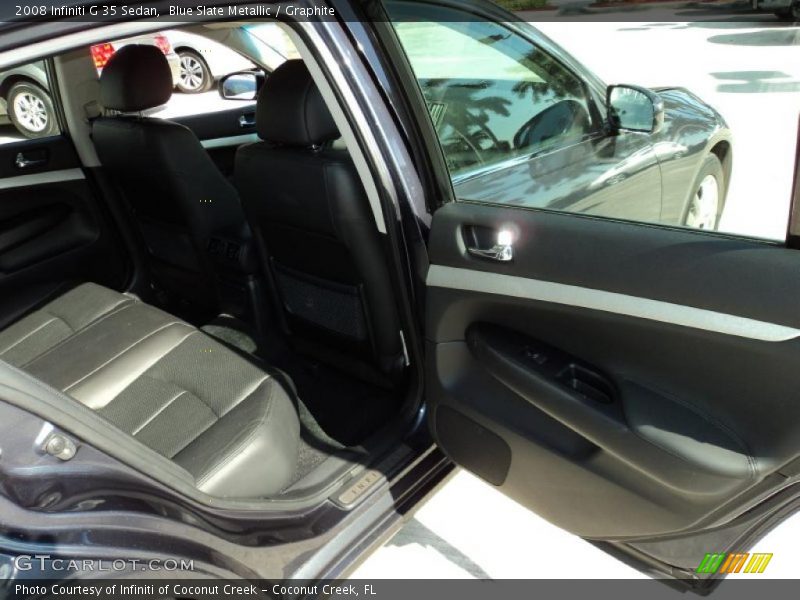 Blue Slate Metallic / Graphite 2008 Infiniti G 35 Sedan