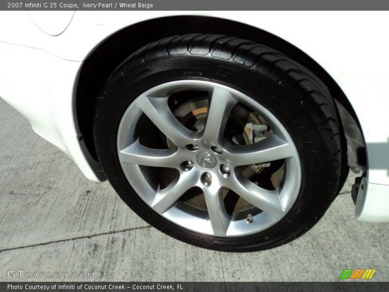 Ivory Pearl / Wheat Beige 2007 Infiniti G 35 Coupe