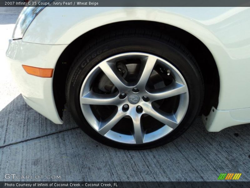 Ivory Pearl / Wheat Beige 2007 Infiniti G 35 Coupe