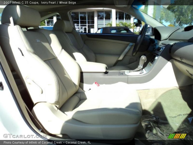 Ivory Pearl / Wheat Beige 2007 Infiniti G 35 Coupe