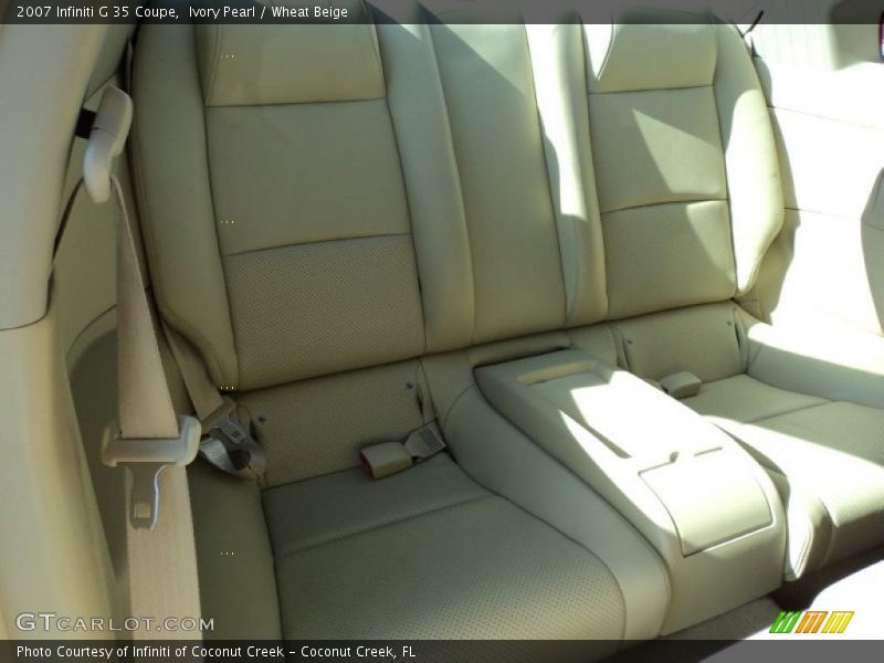 Ivory Pearl / Wheat Beige 2007 Infiniti G 35 Coupe