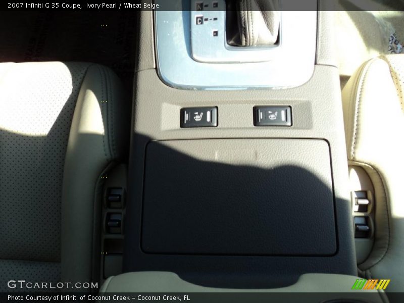 Ivory Pearl / Wheat Beige 2007 Infiniti G 35 Coupe
