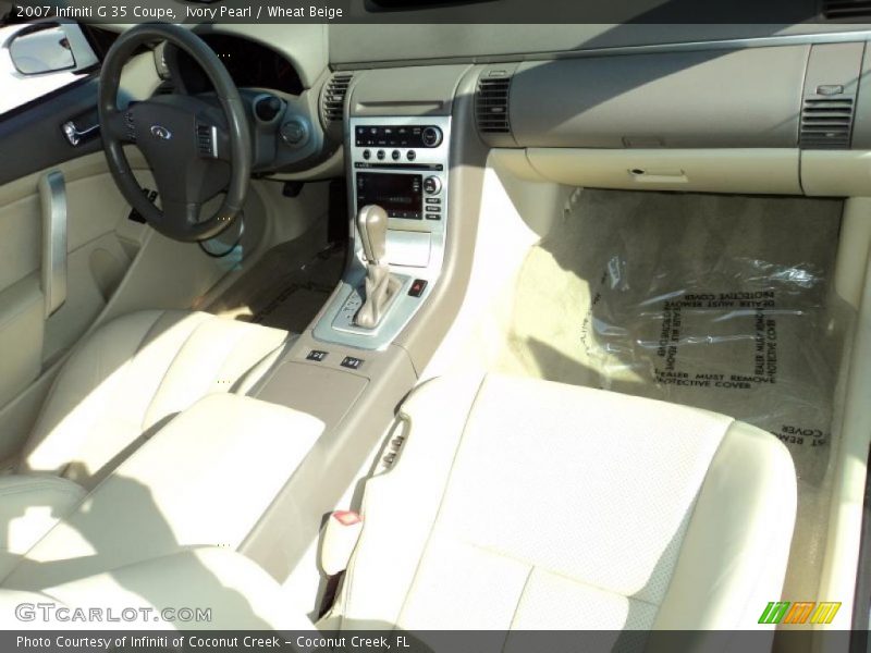 Ivory Pearl / Wheat Beige 2007 Infiniti G 35 Coupe
