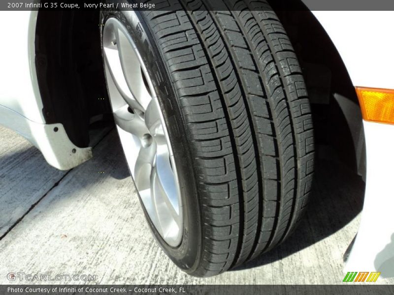 Ivory Pearl / Wheat Beige 2007 Infiniti G 35 Coupe
