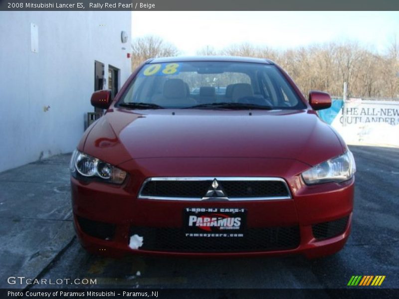 Rally Red Pearl / Beige 2008 Mitsubishi Lancer ES