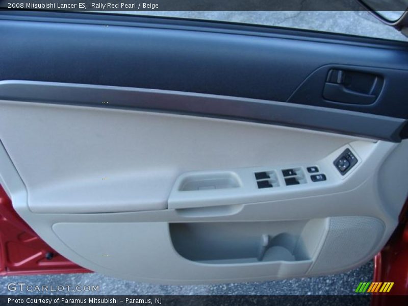 Rally Red Pearl / Beige 2008 Mitsubishi Lancer ES
